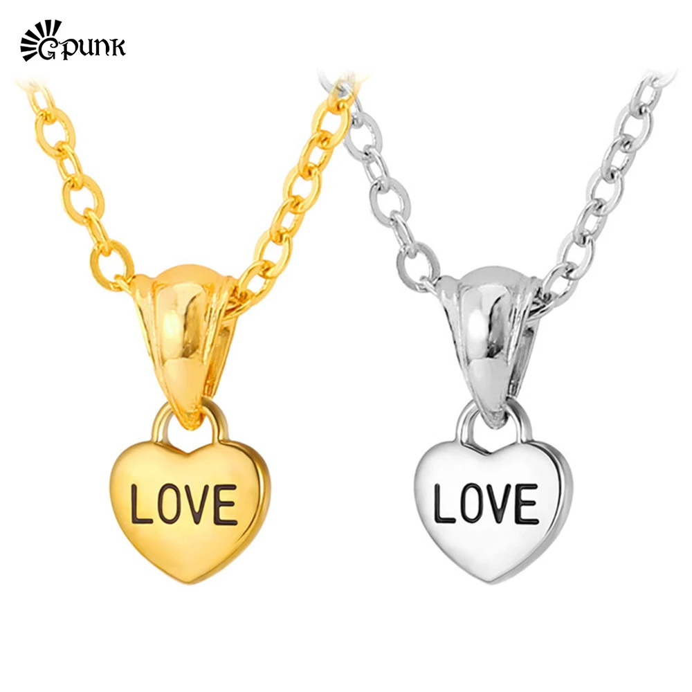 Ювелирные изделия из любящее сердце ожерелье с 316L Нержавеющая сталь цепи подарок
