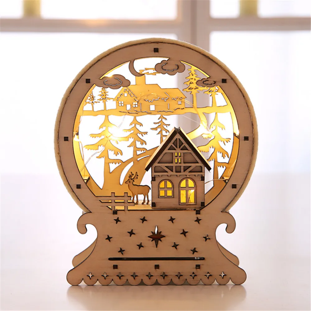 2020 новые рождественские украшения светодиодная подсветка домик для отеля бар