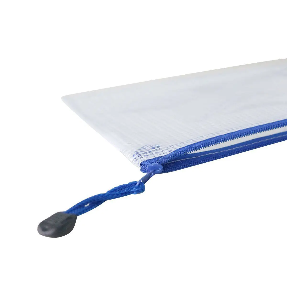 

A4 Plastic File Document Folders Paper File Bags with Zipper Clear Color