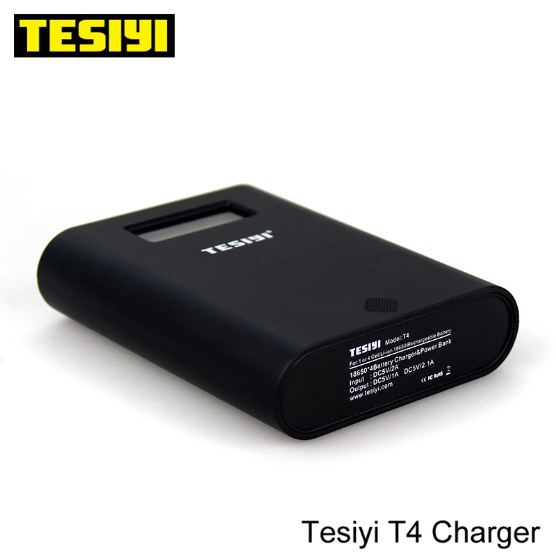 100% оригинальное TESIYI T4 18650 зарядное устройство Power Bank Tesiyi умное Цифровое