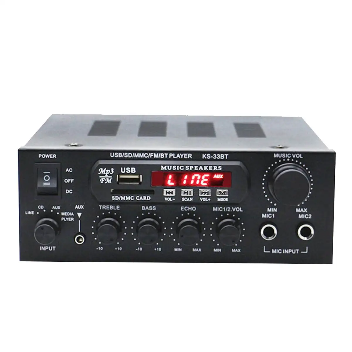2CH 1200W домашние усилители аудио Hifi бас усилитель мощности домашний кинотеатр для