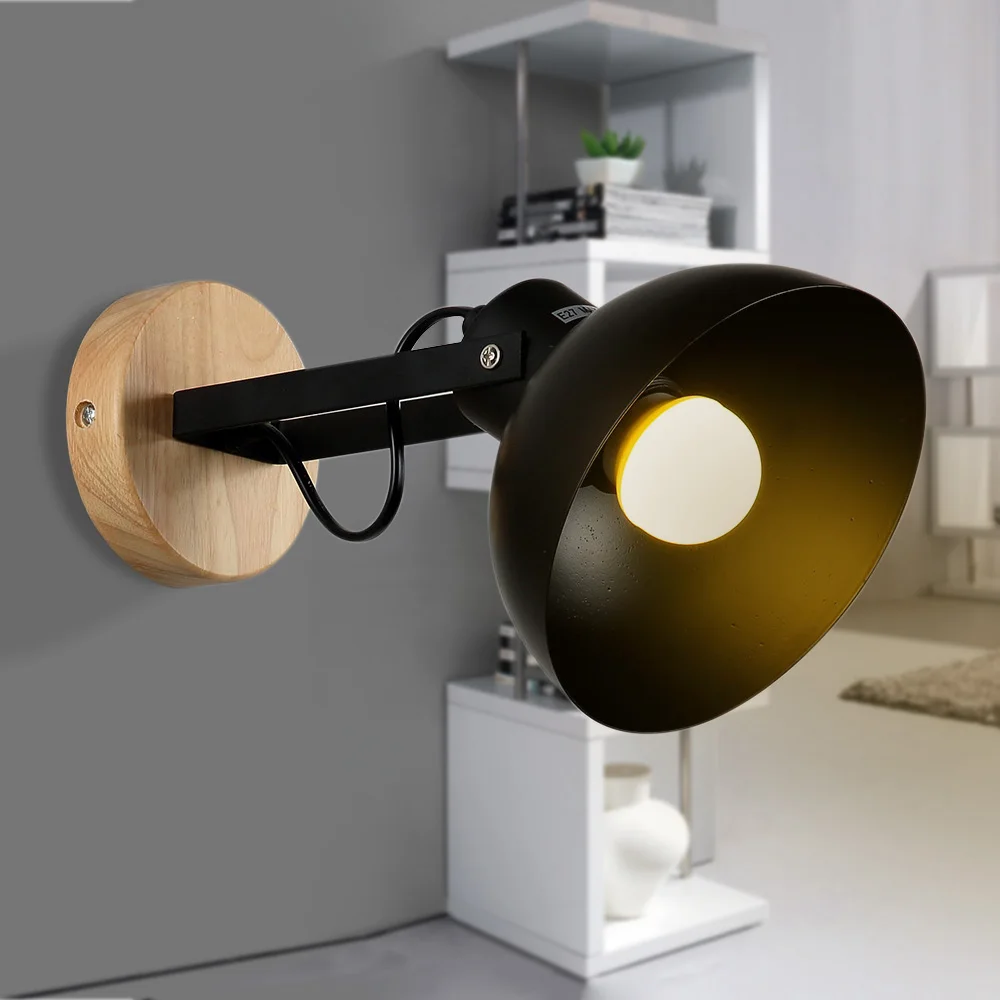 Простой скандинавский американский кантри железный и деревянный настенный