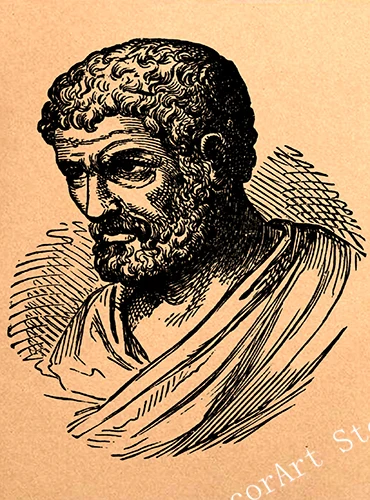 Ancient Greece Euclid Mathematician Canvas Painting Vintage Wall Picture Kraft Poster Coated Sticker Home Decoration Gift | Дом и сад