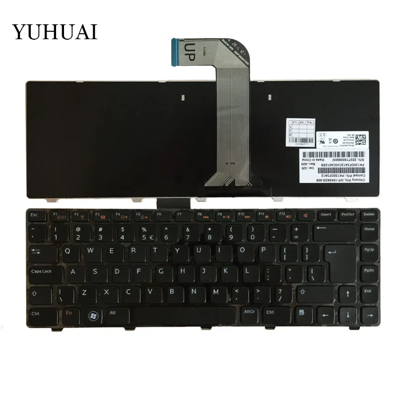 Клавиатура UI US для DELL INSPIRON 14R N4110 M4110 N4050 M4040 N5050 M5050 M5040 N5040 X501LX502L P17S P18 N4120 M4120 L502X |
