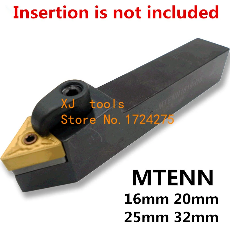 

1PCS MTENN1616H16 MTENN2020K16 MTENN2525M16 MTENN2525M22 MTENN3232P16 MTENN3232P22 CN Lathe Cutting External Turning Tool Holder