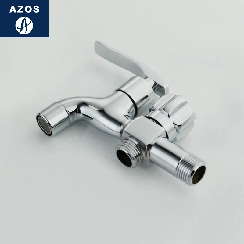 Azos биде кран под давлением разбрызгиватель головы латунь хром холодной воды две