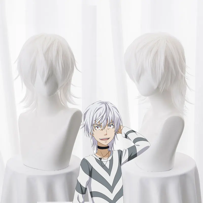 Toaru Majutsu без указателя ускоритель косплей парик для мужчин мальчиков 30 см