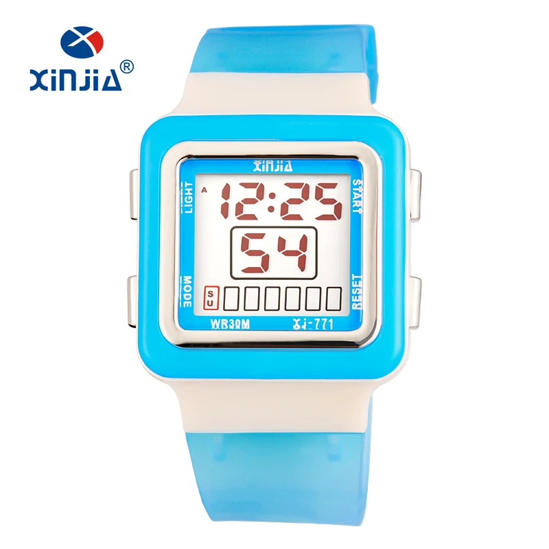 Горячие синьцзя модные женские туфли Спортивные часы Водонепроницаемый 30 м дамы