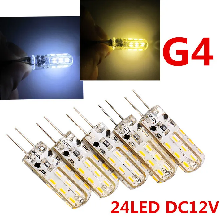 20 шт. SMD 3014 3 Вт 12 В постоянного тока 24 светодиода G4 Светодиодная лампа сменная 30