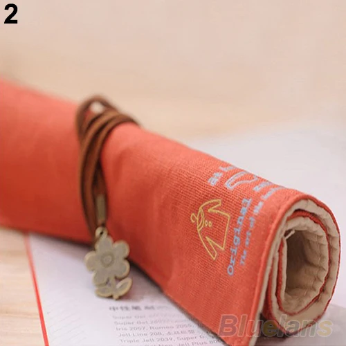 Чудесно! Горячий холщовый держатель для сумки складные канцелярские кисти ручки