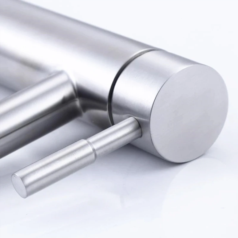 304 Корпус из нержавеющей стали никелевые готовые краны для раковины изогнутые