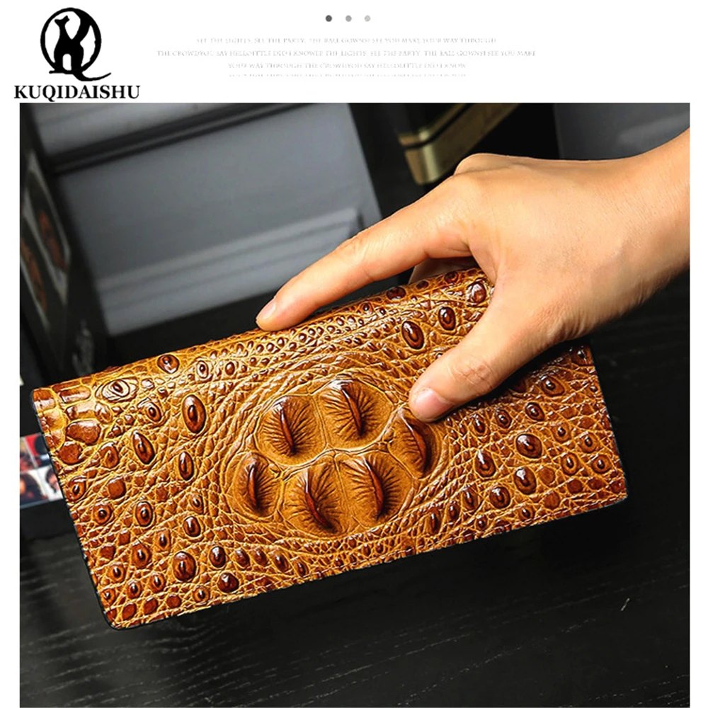 Классический Стиль из натуральной кожи мужские бумажники кошельки Держатель для