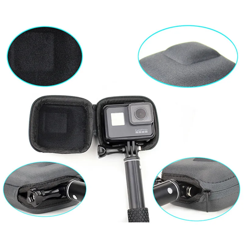 Anordsem аксессуары для GoPro Mini EVA защитный чехол хранения сумка Go Pro Hero9 8 7 6 5 4 3 + черный