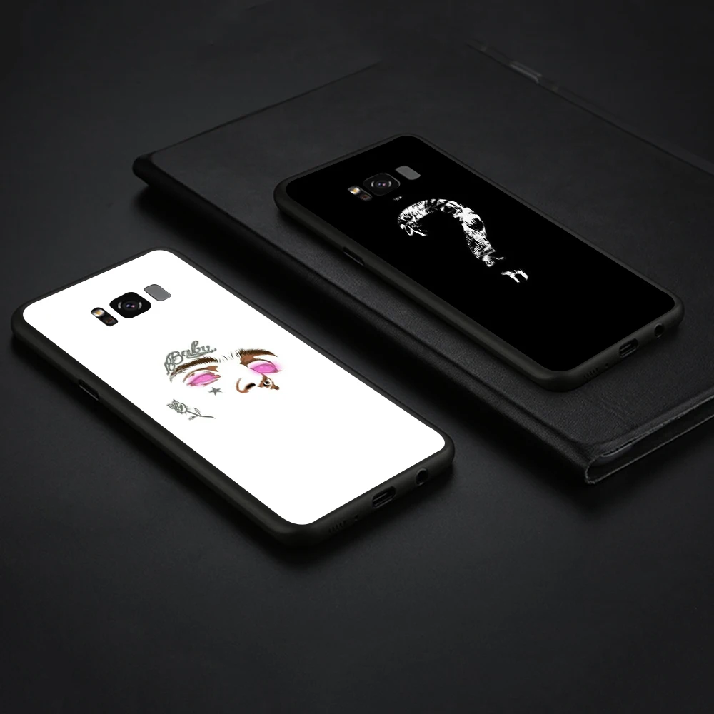 Мягкий чехол для Samsung Galaxy A10 A30 A40 A50 A70 M10 M20 M30 силиконовый Lavaza XXXTENTACION pink peep Lil |