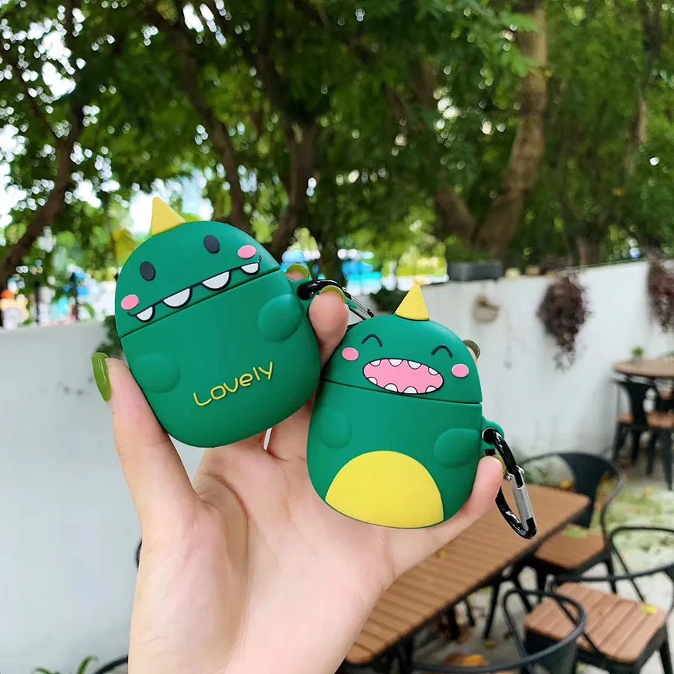 Чехол для AirPods с 3D рисунком стежка, чехол для наушников s для Apple Airpods 2, чехол, забавные аксессуары, Защитные Чехлы, кольцо на палец, ремешок