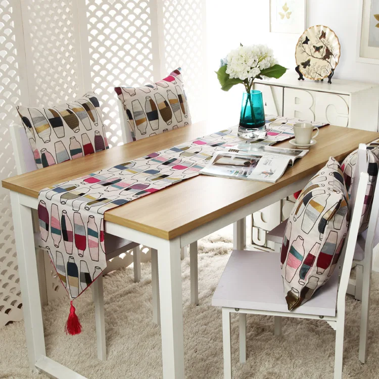Высококачественная хлопковая цветная подстилка с геометрическим рисунком из