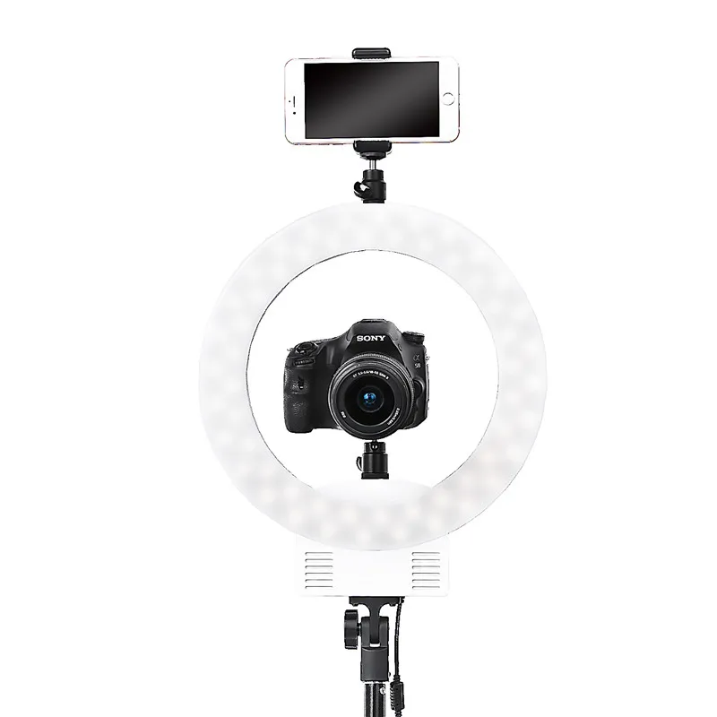 FOSOTO FT 12B Led фотографическое Освещение 3200 5600K 3 Горячая обувь для камеры телефона