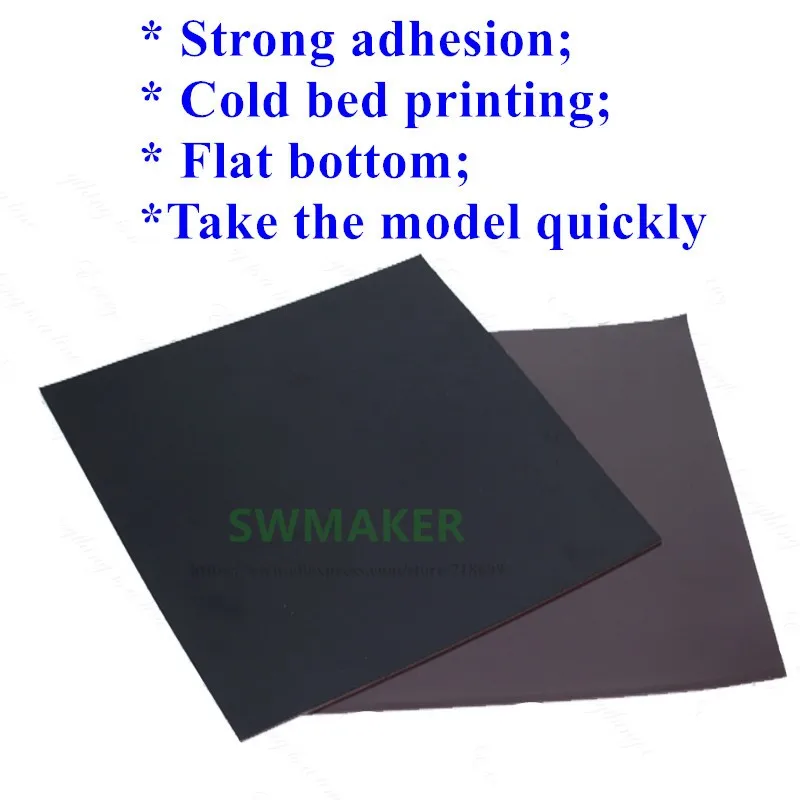 Новинка для ABS Магнитная печатная кровать клейкая лента квадратная 220x280 мм