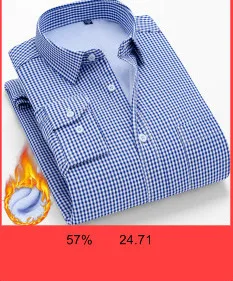 Winter mens work shirts striped solid color Long sleeve social men dress shirt oxford male shirts Plus size 4XL White color