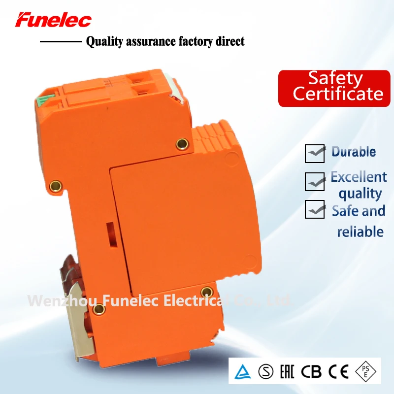 DC 2P 20KA~ 40KA 500V DC Защита от перенапряжения Низковольтное устройство бытовой выключатель солнечной энергии