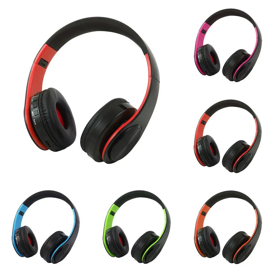Складные беспроводные bluetooth наушники бинауральные стерео с микрофоном