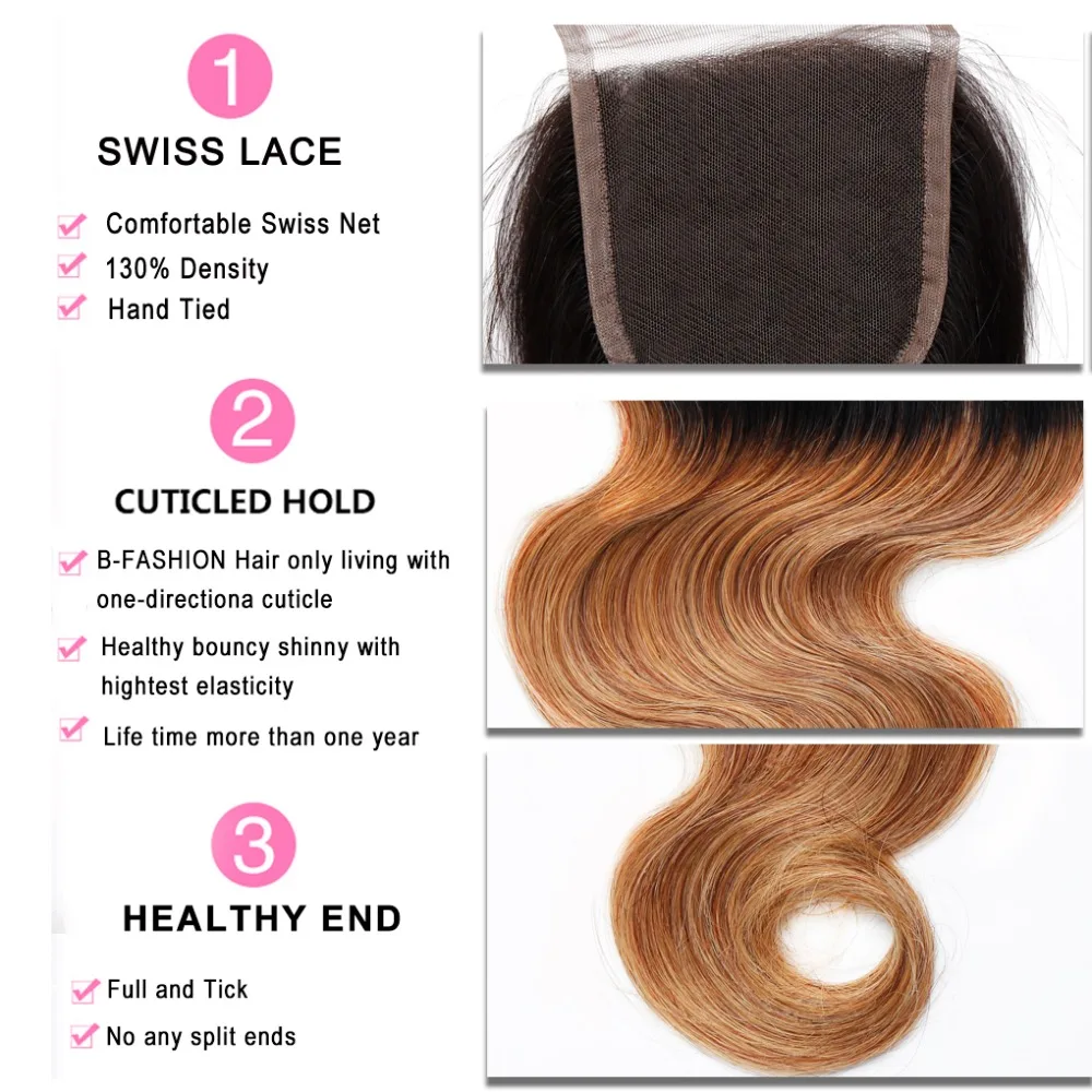 1B/27 Малазийские Волосы блонд пучки с закрытием волнистые человеческие волосы Remy