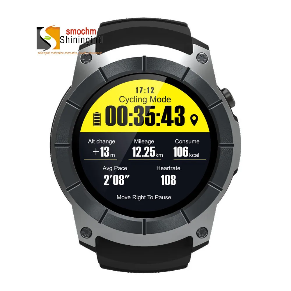 Smochm Bluetooth GSM MT2503 gps Спорт на открытом воздухе отслеживание часы монитор сердечного