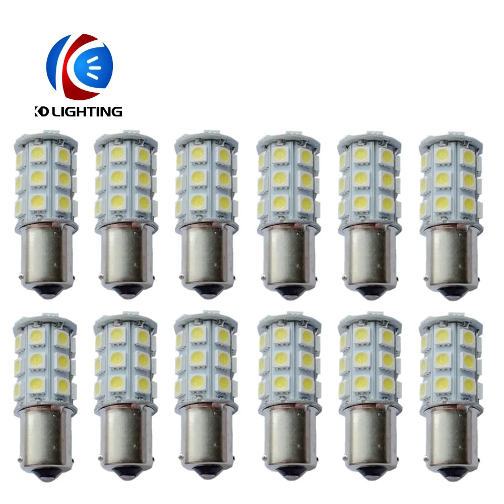 KD 100 шт./партия P21W BA15s 1156 1157 Bay15d 5050 SMD 27 светодиодный Автомобильный источник света