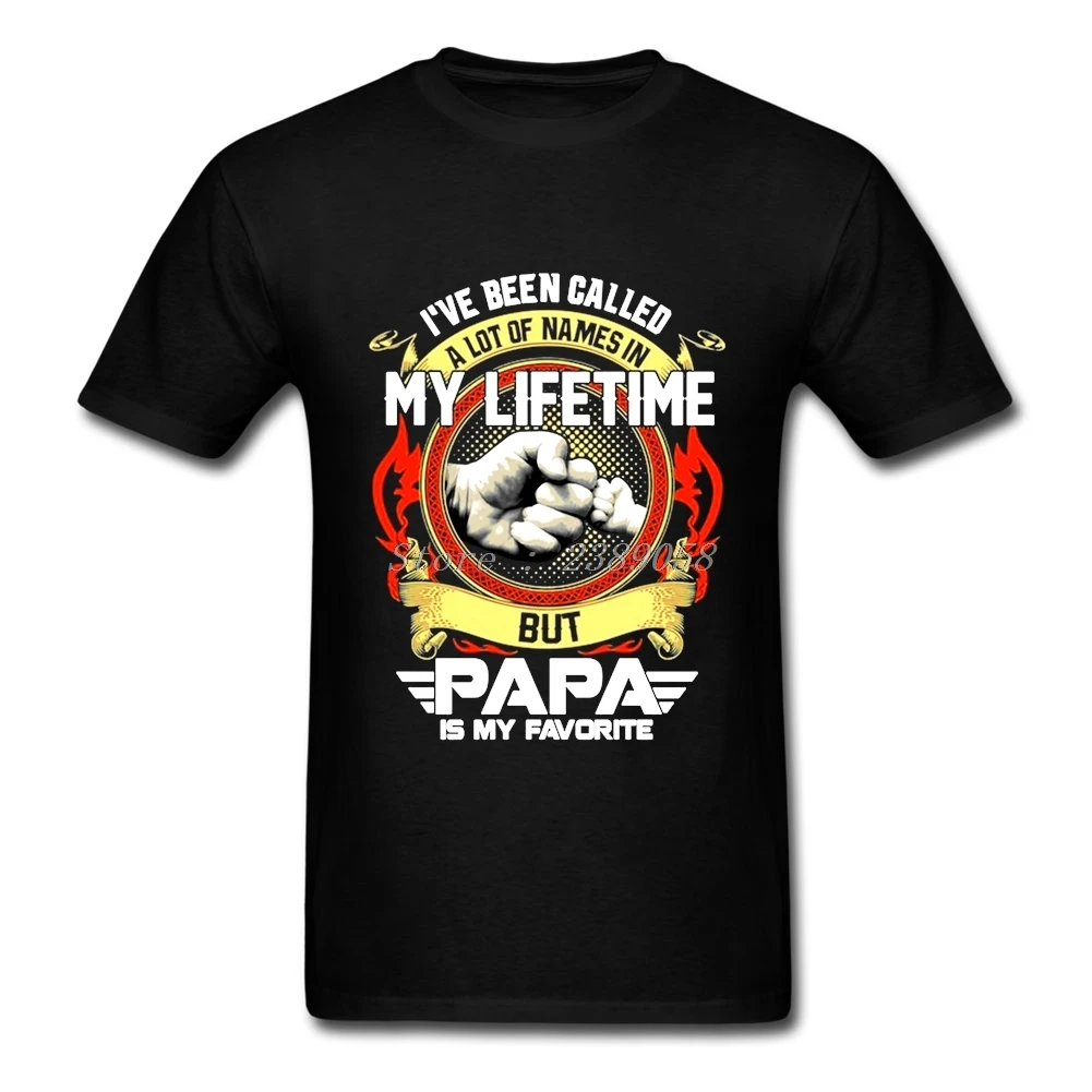 Мужская футболка с коротким рукавом Papa is My Favorite подарок на день отца одежда для