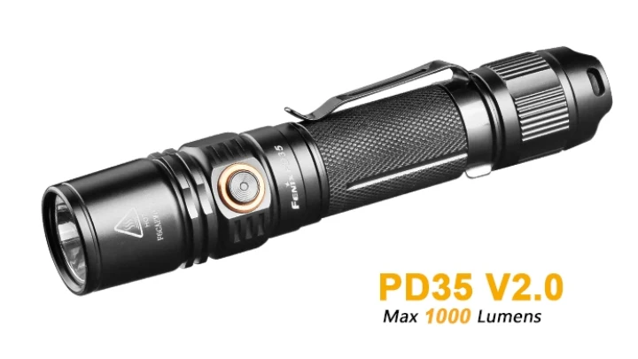 Fenix PD35 V2.0 2018 обновление 1000 люмен фонарик w/ 3500mAh встроенный USB перезаряжаемый