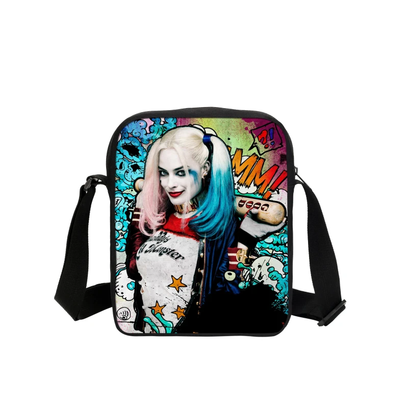 VEEVANV марки Harley Quinn Для женщин маленькая сумка через плечо кошелек Школьный ранец