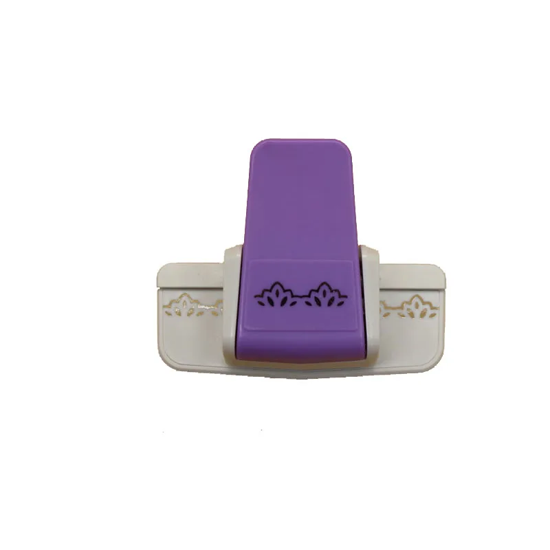 Сделай Сам Скрапбукинг пурпурный Шелковый кружевной Кок печатная карточка резак