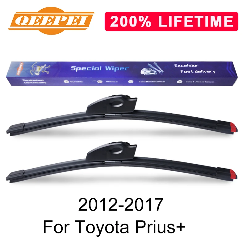 QEEPEI Замена стеклоочистителя для Toyota Prius + 2012 2017 силиконовая Резина лобовое стекло