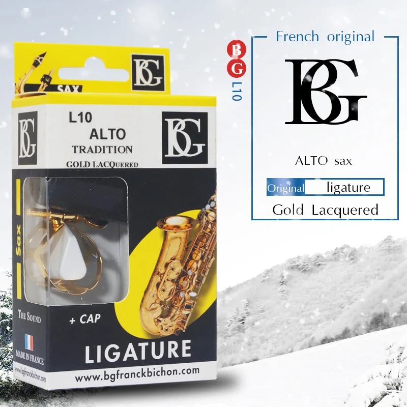 Французский BG позолоченный лигатурный кларнет и alto sax может использовать кларнет alto sax ligature LD1 L10 L11 L41 - Цвет: L10 Alto