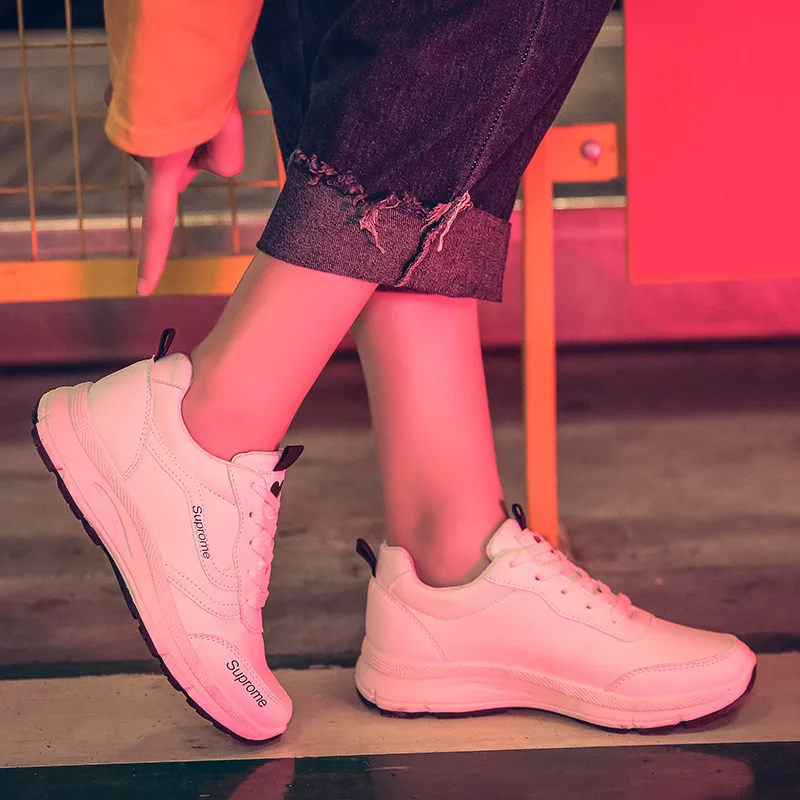 Ins/Новые модные повседневные женские кроссовки в Корейском стиле Harajuku wild Осень