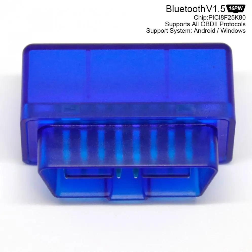 

ELM327 V1.5 Bluetooth Автомобильный сканер 9 в-16 в беспроводной автоматический интерфейс считыватель кодов диагностический инструмент протоколы OBDII