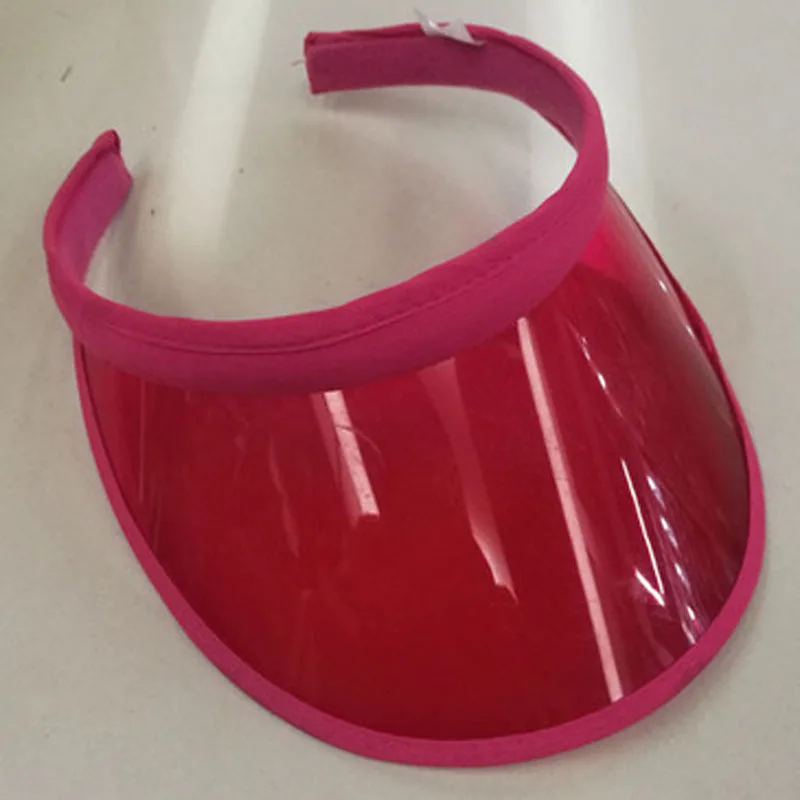 Новый летний УФ Пластик козырек Шапки Для мужчин wo открытый прозрачный дилер