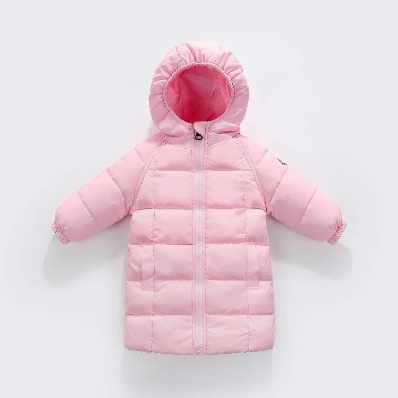 2018 новый осенне-зимний детский пуховик длинный для маленьких мальчиков и девочек