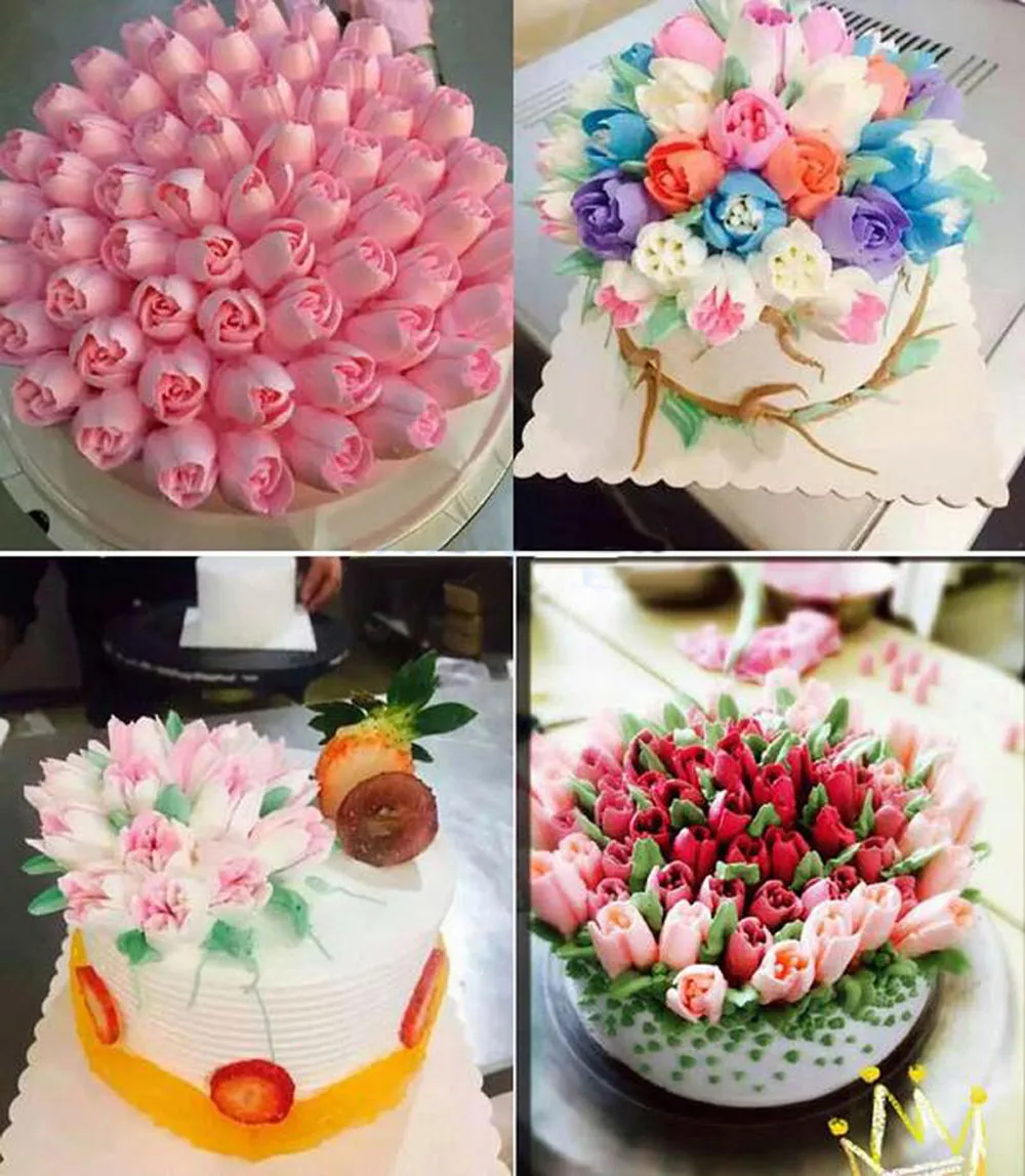 14 шт. русский цветок глазурь Трубопроводы Насадки украшения торта Советы