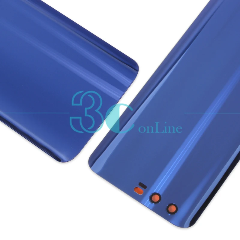 Для Huawei Honor 9 Задняя крышка батареи Стекло + PC пластик Honor9 корпус двери с 3 м клей