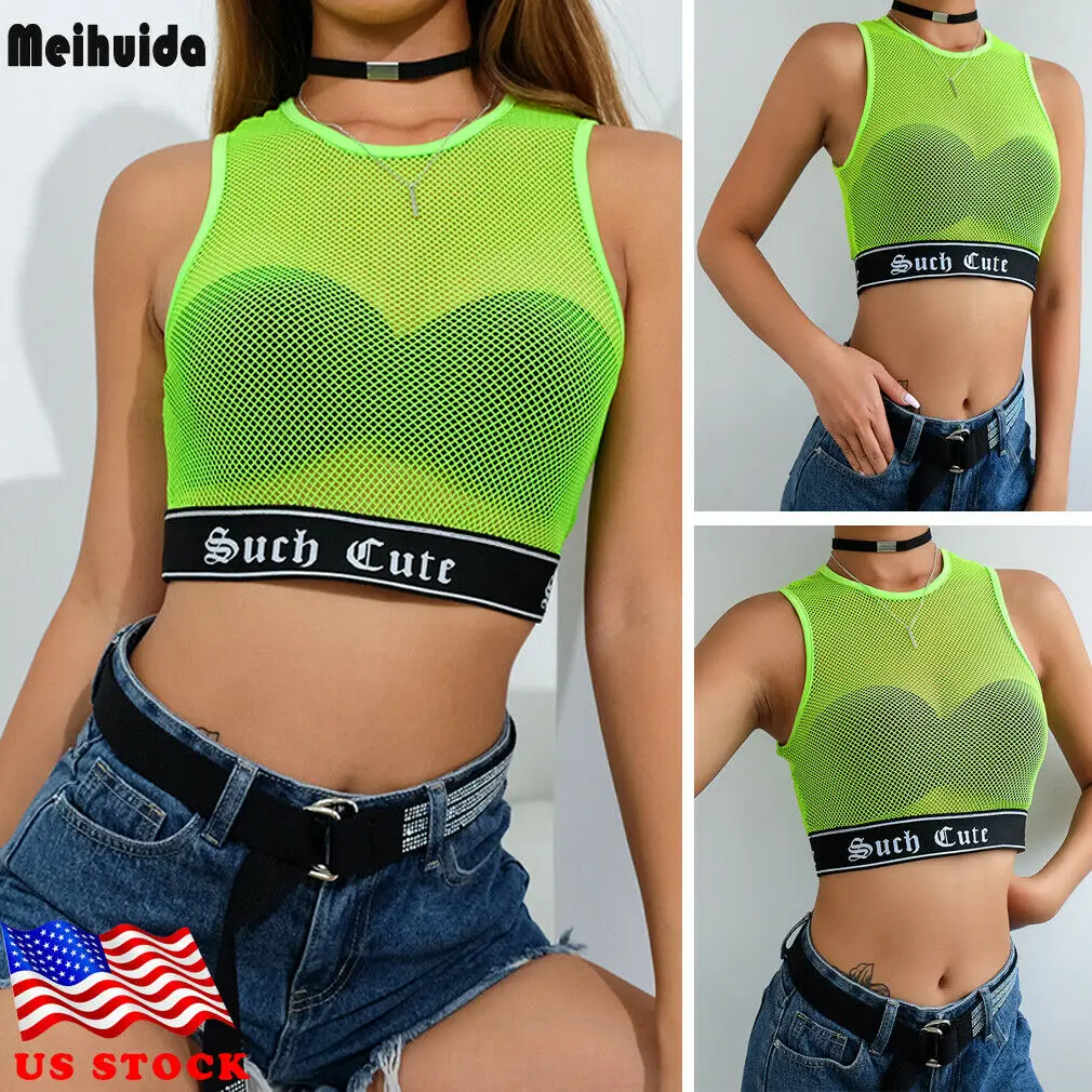 2019 Модные женские летние повседневные облегающие прозрачные сетчатые