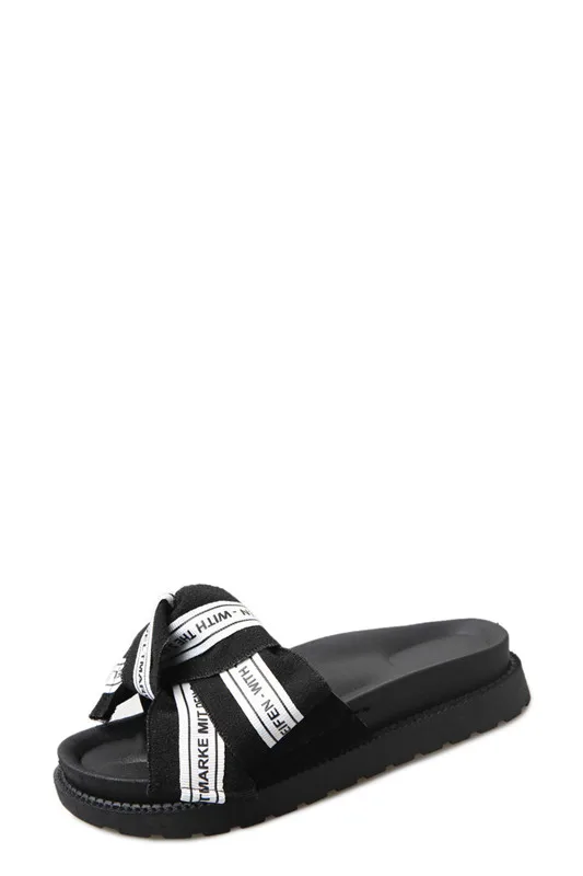 Женские нескользящие тапочки на плоской подошве уличные платформе женская обувь