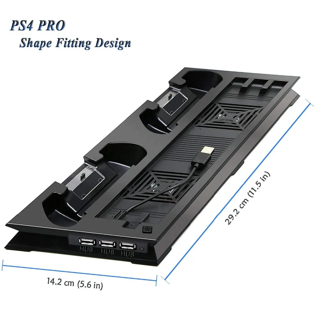 Вентилятор охлаждения для PS4 PRO PS 4 Pro вертикальная подставка зарядного устройства
