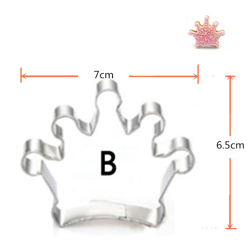 4 шт./компл. форма королевской короны из нержавеющей стали резак печенья для