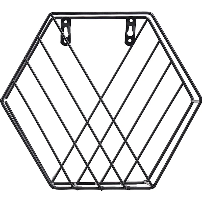 

Iron Nordic Storage Rack Holders Book Wall Shelf Living Bedroom Hanging Storage Shelf Flower Pots Storage Racks Wall Decoration
