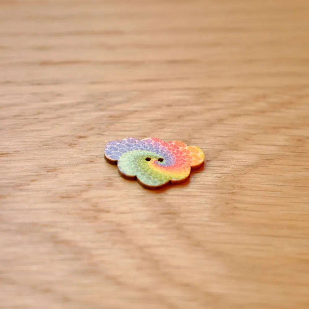 Деревянные пуговицы в форме облаков для шитья 50 шт./компл. скрапбукинга 20 мм