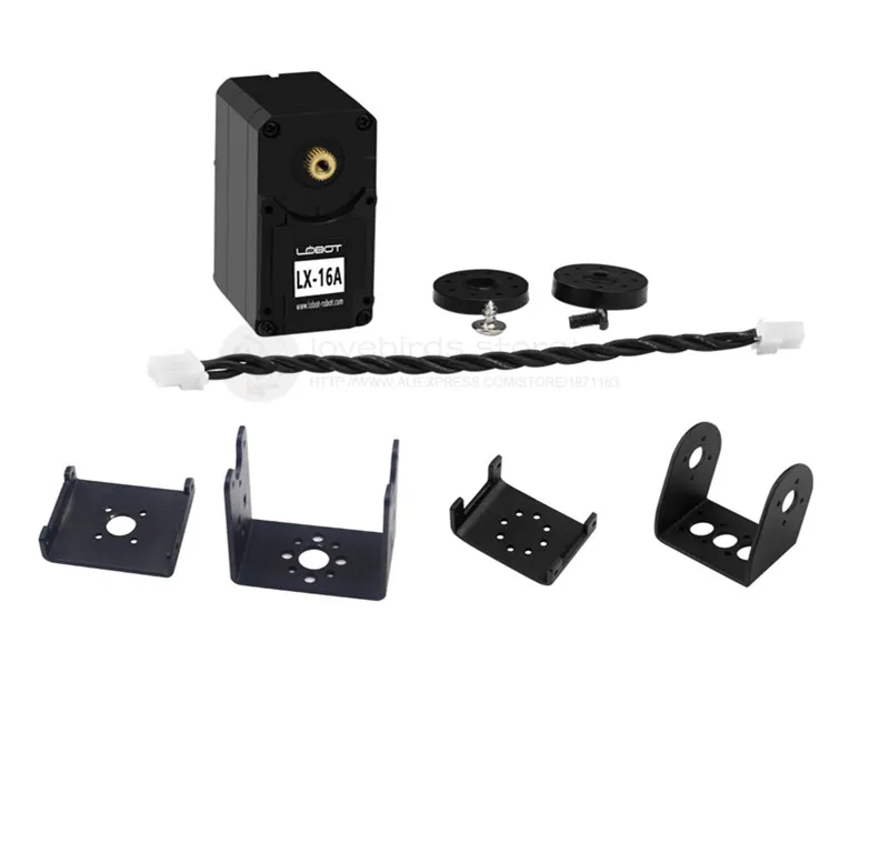 LX-16A сервопривод серийной шины / умный двухосевой цифровой высокоточный привод с высоким крутящим моментом для DIY бионического робота.