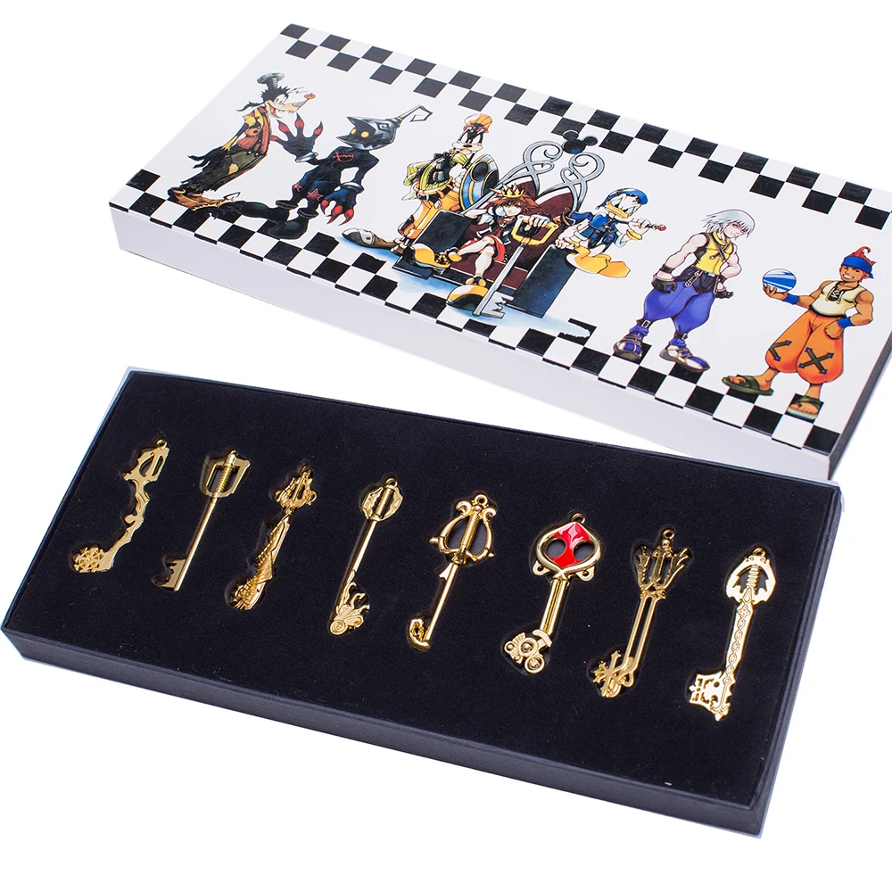 Coslive 2019 New Arrival Kingdom Hearts Metal Keyblade Sword Weapon Set Anime Cosplay Costume Accessories Props For Collection |