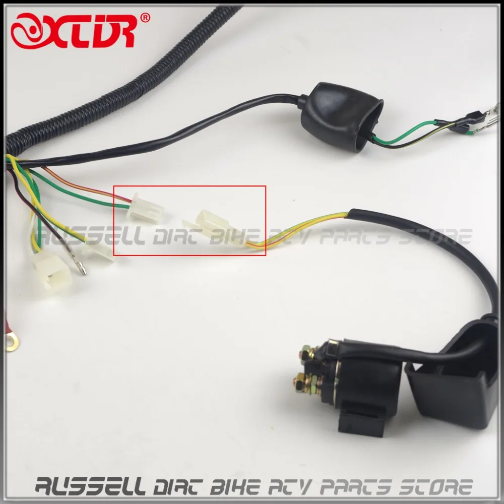 Полный Электрический жгут проводов CDI BOX Магнитный статор 125cc 150cc GY6 двигатель ATV