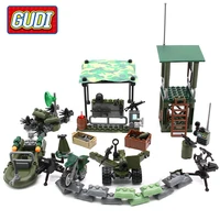 317pcs 4in1 military swat firewire blocks soldier war weapon cannon dog bricks building blocks sets model toys for children